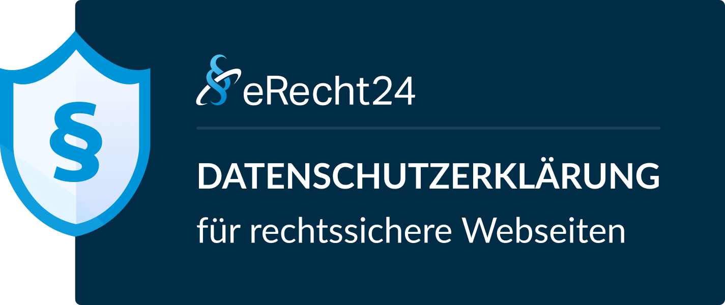 eRecht24 Datenschutzerklärung Siegel